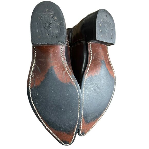 Brown Leather Cowboy Boots main image 9